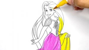 Disney Princess Rapunzel Coloring Pages | Rapunzel Coloring Book