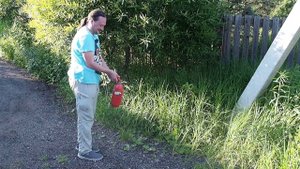 Испытания огнетушителя ОУ-2