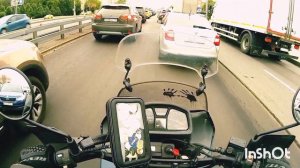 Хонда трансальп 400 везёт меня на работу. Honda transalp xl400v.