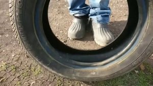 ЛЯГУШКА ИЗ ПОКРЫШКИ