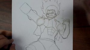 Luffy 4th Gear Drawing Tutorial | Full Body Anatomy