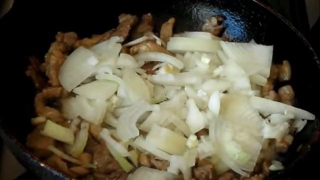 Поджарка из свинины