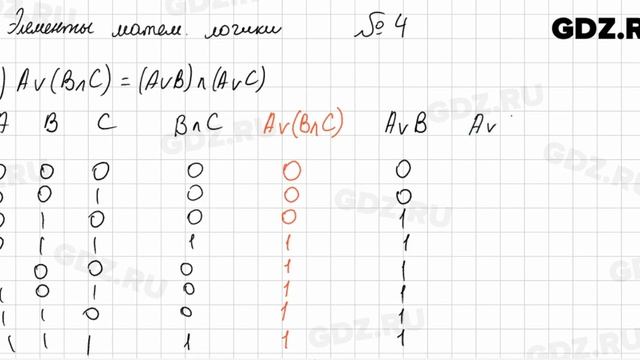Элементы математической логики № 4 - Алгебра 8 класс Мерзляк смотреть онлайн