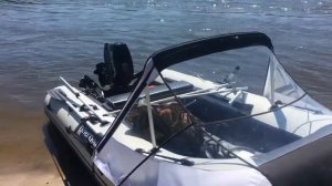 Ходовой тент на лодку 330 нднд и обкатка мотора Сузуки 9.9 AS(15)