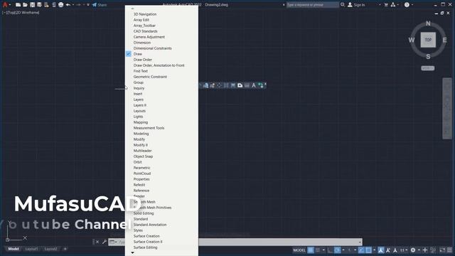 AutoCAD 2022 Classic Workspace Settings