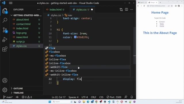 24 Create a simple navigation bar смотреть онлайн