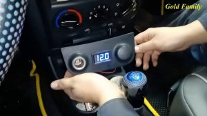 Hyundai Getz Купе 1.1, Хендай Гетц. Вольтметр в салоне. Удобство или просто прихоть