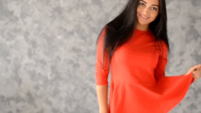 Красная блузка с баской Ф 018 от бренда #moda37 смотреть онлайн