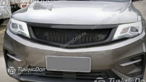 Решетка радиатора под Carbon на Джили Атлас / Atlas (TuningDop)