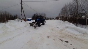 мтз-1221,  самодельный передний и задний отвалы