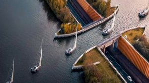Исчезающий мост в Нидерландах - интересные инженерные сооружения