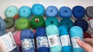 Палитра пряжи Пехорка Ажурная, сравнение цветов с Ализе мисс