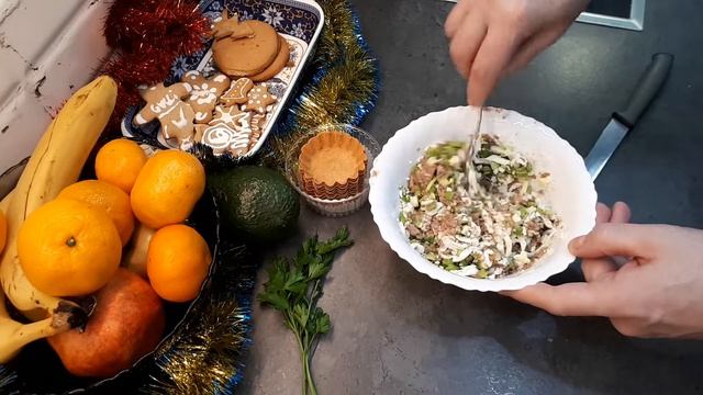 Тарталетки с печенью трески