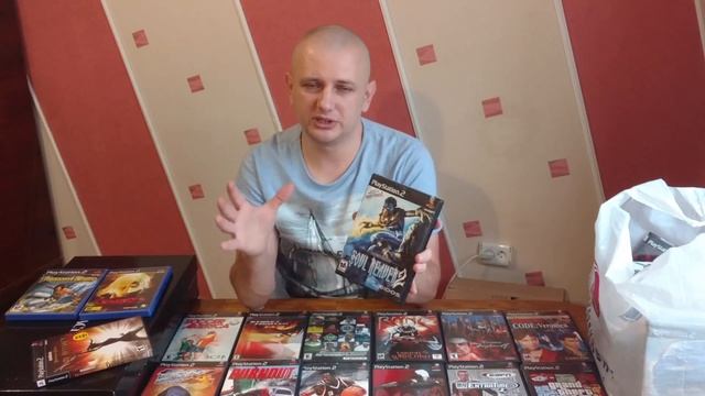 Большая распаковка лицензионных дисков PS 2 по 130 рублей смотреть онлайн