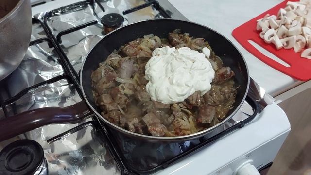 ЛУЧШИЙ РЕЦЕПТ ДЛЯ ПЕЧЕНИ В СЛИВОЧНОМ СОУСЕ С ГРИБАМИ!!! смотреть онлайн