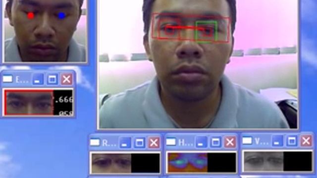 eye tracking in opencv using template matching