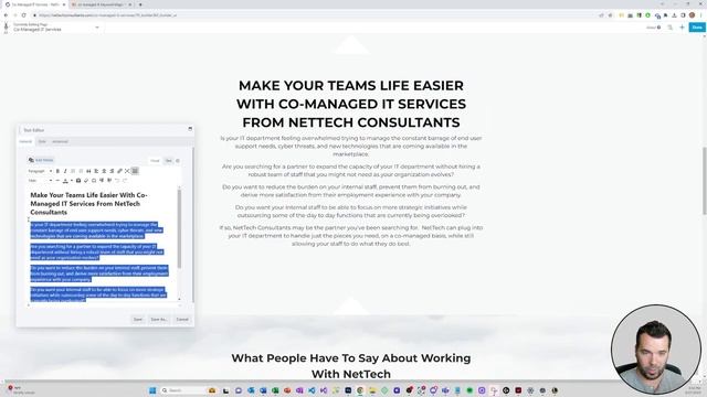 PRESTO Landing Page Copywriting Framework Live Landing Page Build (Co Managed IT Landing Page) смотреть онлайн