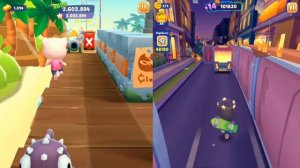 Talking Tom Gold Run 2 vs Running Pet: Dec Rooms / Android iOS Game