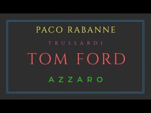 Paco Rabanne. Trussardi. Tom Ford. Azzaro. Мужской парфюм.