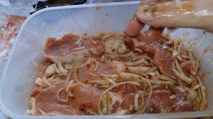 СВИНОЙ КАРБОНАД В КИСЛО-СЛАДКОМ МАРИНАДЕ на РЕШЕТКЕ