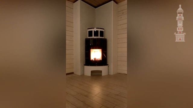 Кафельная печь ABX Normandie в интерьере... смотреть онлайн