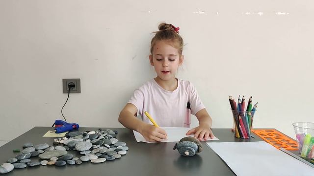 Поделка из камней и ракушек вместе с Ульяной. смотреть онлайн