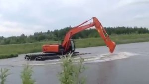 Hitachi ZX200 Экскаватор амфибия