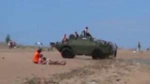 Персональный БРДМ на пляже в Большой Ижоре