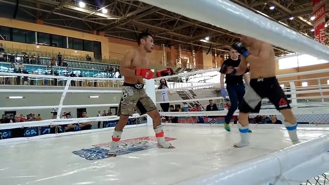 Баир Асалханов на Кубке ярости финал. Бой за пояс Гран при Сибири.