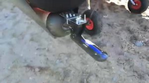 Установка датчика эхолота на катамаран