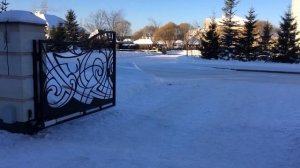 Монтаж гидравлических электроприводов для распашных ворот FAAC 422CBAC