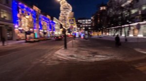 Прогулка по Москве 4К | Christmas and New Year in Moscow 2024 | Walk in Moscow 4K | WALKING TOUR