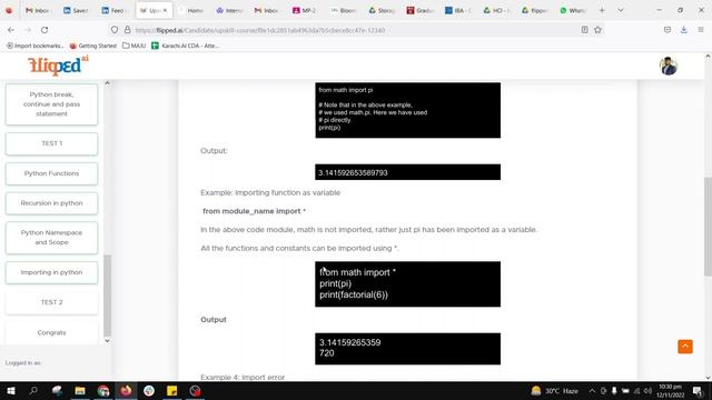Module 17 Importing in python | Introduction to Python 1 | Programming basics