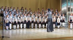 Выступление младшего хора на фестивале хоров ДМШ и ДШИ ЮЗАО г. Москвы 5 февраля 2017 г., ДШИ № 11.