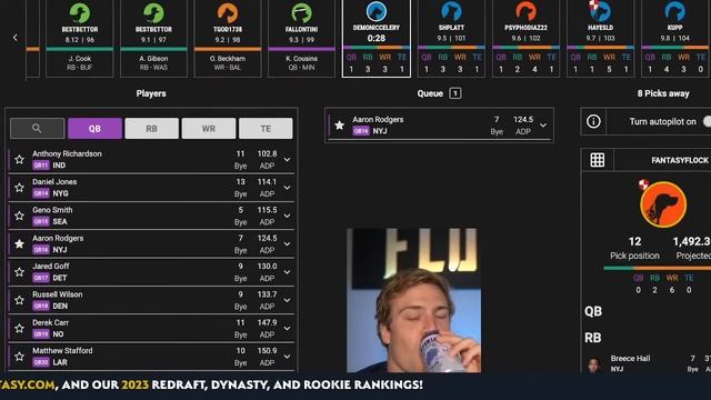 An Expert 2023 Fantasy Football Draft ! смотреть онлайн