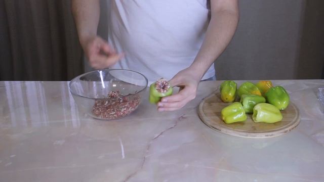 Фаршированные перцы рецепт // перец фаршированный мясом и рисом // фаршированные перцы в кастрюле