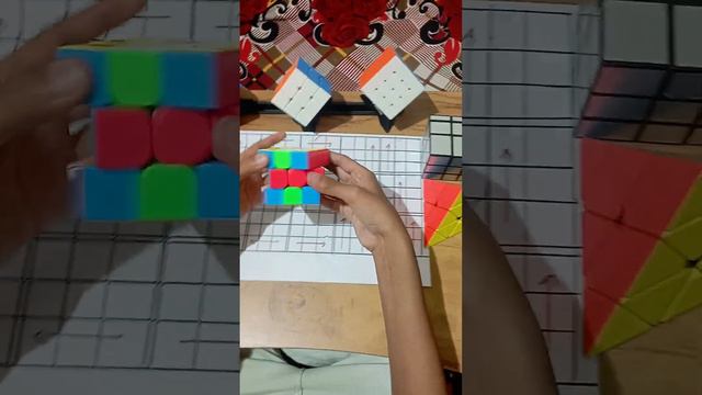 How to solve 3/3 Rubik's cube in easy way with algorithms #shots   @CuberShree