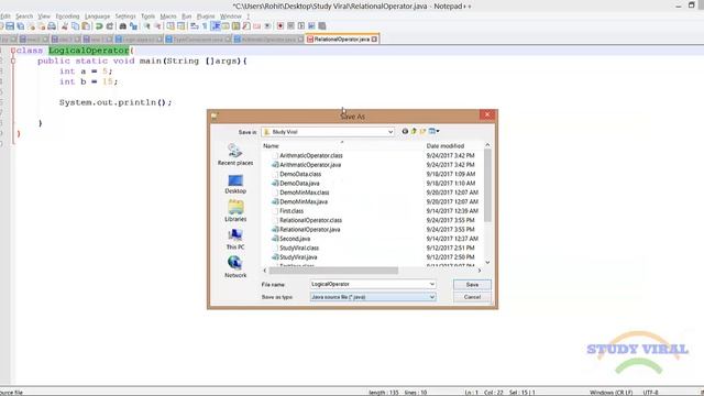 Java Tutorial - 10 Operators Logical Operator - Study Viral смотреть онлайн