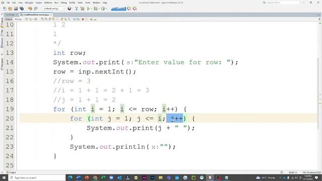 Java Tutorials Tagalog #13 : REPETITION Nested For and Nested While | PYRAMID | Sir Jay