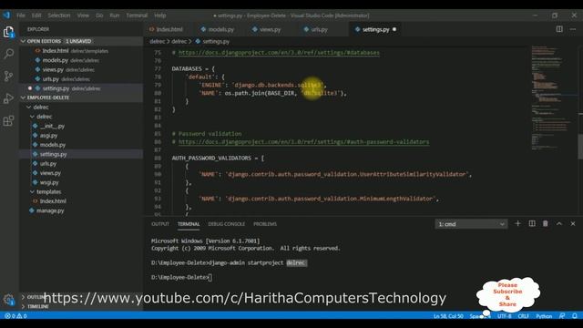Django Python Delete A Record From Database MySQL 5 7 смотреть онлайн