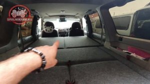 ? Ниссан Сафари Y61 - автомобильный спальник с интегрированным столом. ? spalnik4x4.ru ? Владивосто