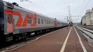 Отправление скорого поезда 143 "Москва-Кисловодск" со станции Тула-1-Курская