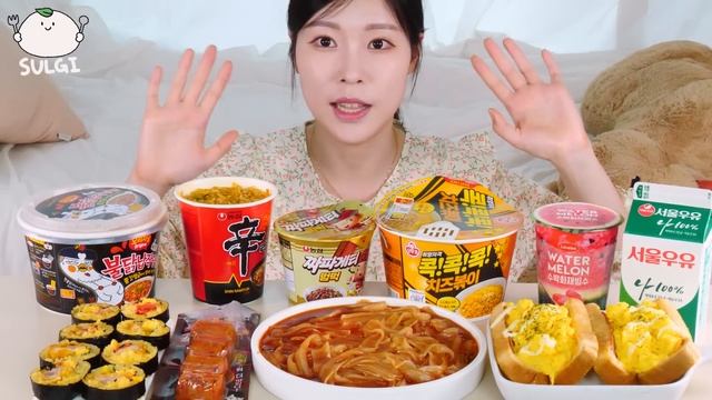 ASMR MUKBANG| 편의점 직접 만든 불닭 떡볶이 치킨 김밥 디저트 먹방 & 레시피 FRIED CHICKEN AND Tteokbokki EATING смотреть онлайн