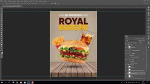 Video rápido | Flyer Publicitario, Royal Burger, Adobe Photoshop