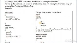 GLOBAL VS STATIC GLOBAL VARIABLES IN C | DIFFERENCE BETWEEN GLOBAL AND STATIC GLOBAL VARIABLES