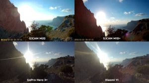 Сравнение экшн камер Xiaomi Yi, GoPro Hero 3+ Silver Edition,  SJCAM SJ4000+, SJCAM M10+, SJCAM M20