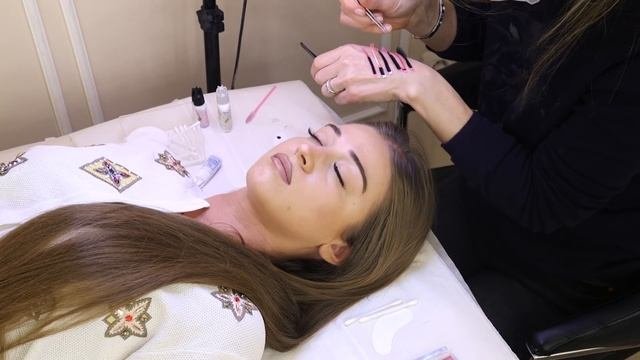 Наращивание ресниц без патчей.  Inna Kolvashenko Extension De Cils Sans Patch  Video Original 2