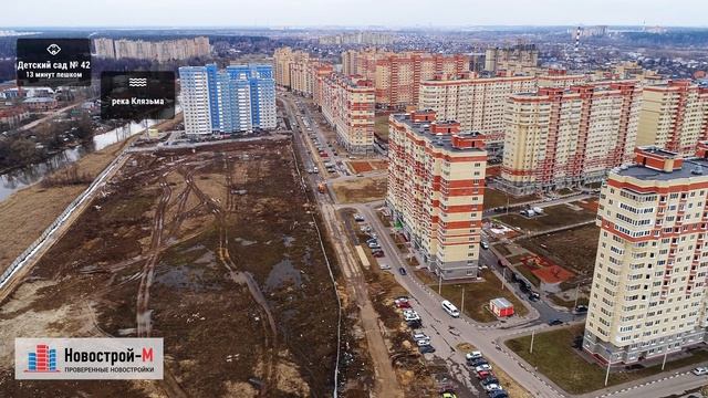 ЖК «Лукино-Варино» (аэросъемка: 04.04.2017) смотреть онлайн