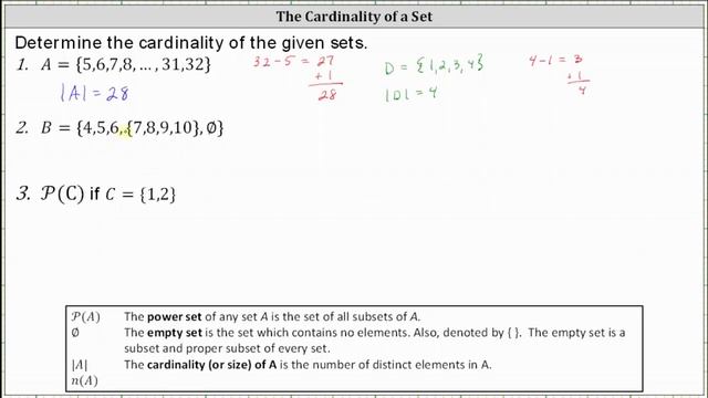 Determine the Cardinality of Sets Given as Lists смотреть онлайн