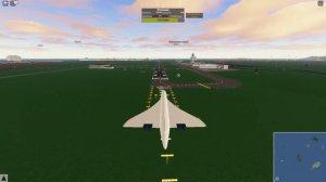 Полет на самолёте concorde в pilot trainning flight simulator в ROBLOX!